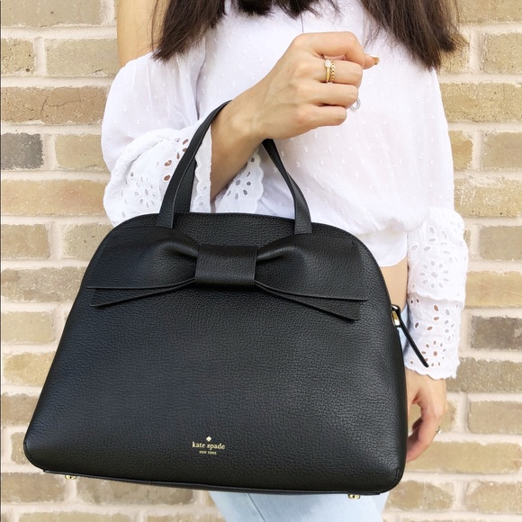 Kate spade olive drive Lottie Satchel Bow Black - Picture 2 of 8